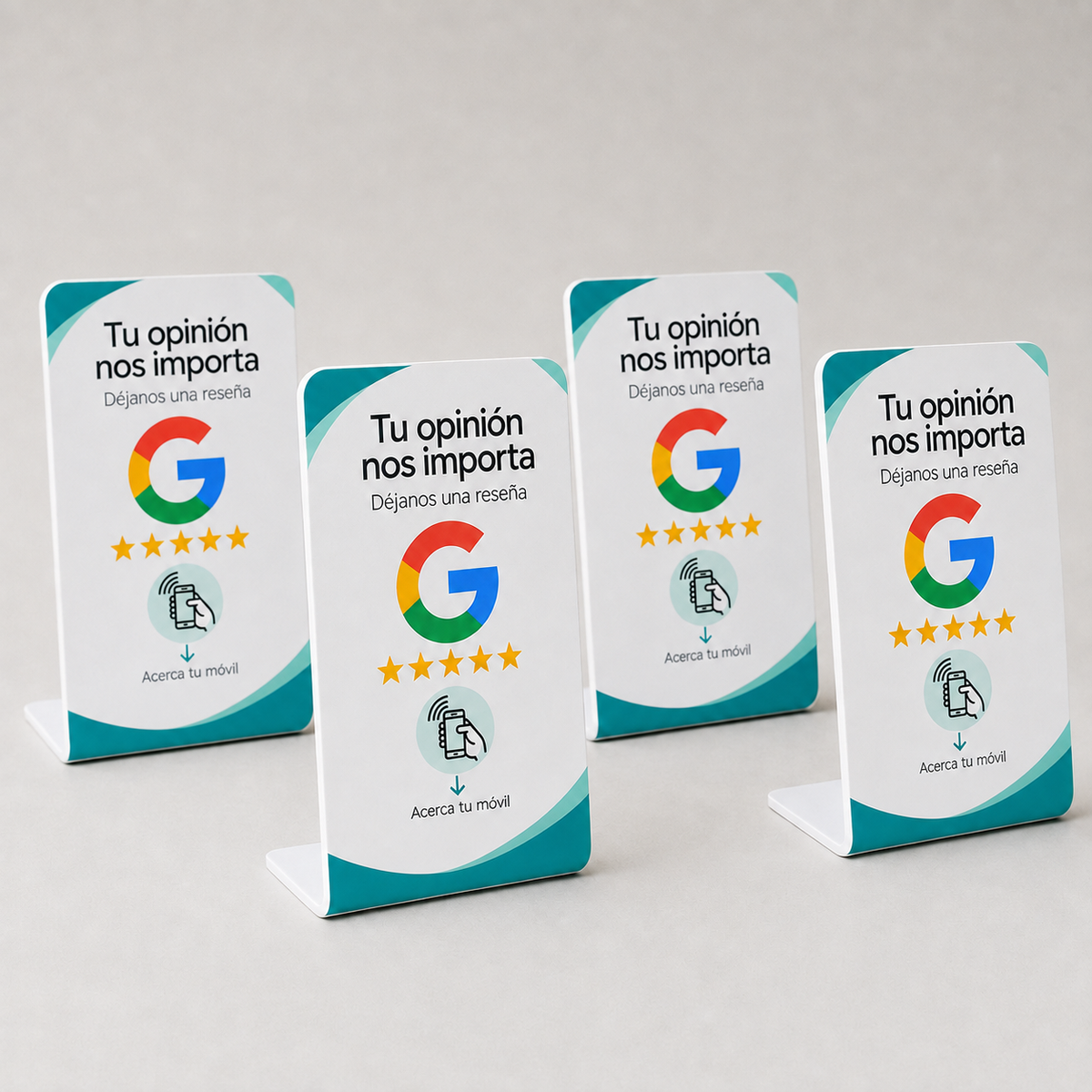 Placa NFC para reseñas de Google