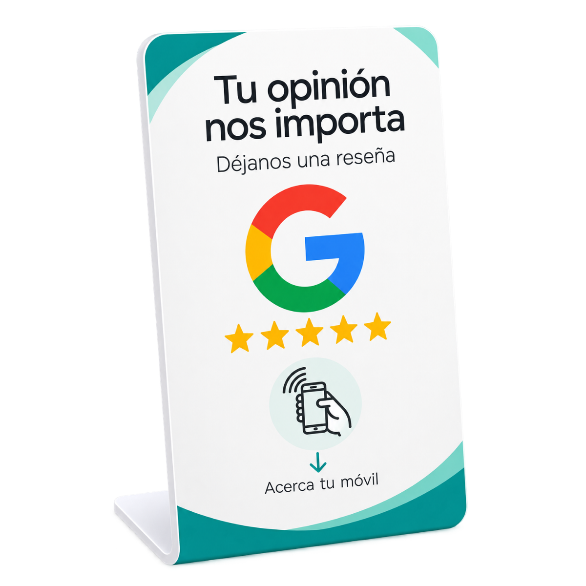 Placa NFC para reseñas de Google