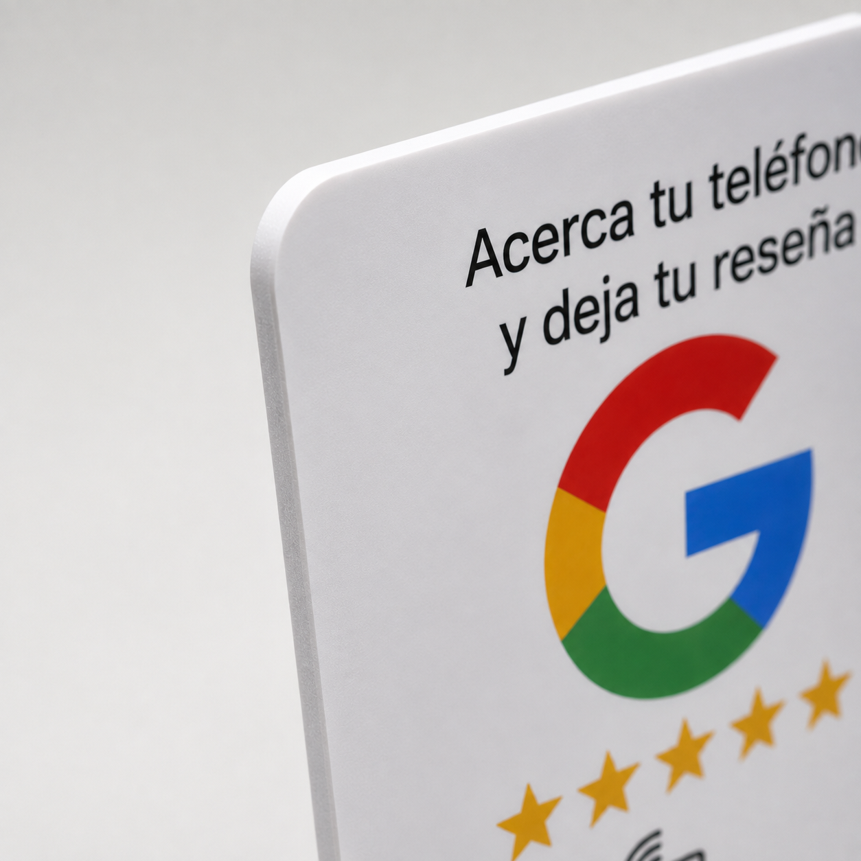 Placa NFC para reseñas de Google
