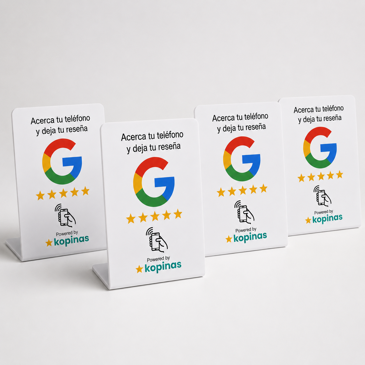 Placa NFC para reseñas de Google